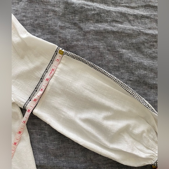 Zara linen tunic with black thread detailing - Picture 6 of 8